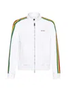 Dsquared2 Stretch Cotton Drill Tennis Bomber In White