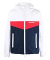 Dsquared2 Color Block Windbreaker Jacket In White