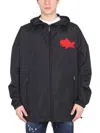 Dsquared2 Dsquared Men Jacket With Logo Patch In Black