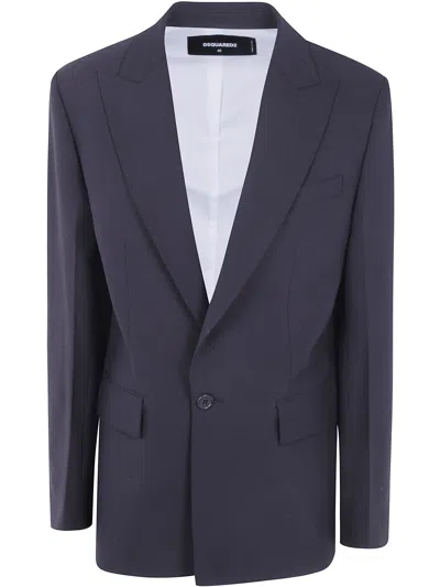 Dsquared2 Jacket Wool In Black