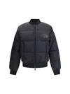 Dsquared2 Classic Black Puffer Bomber Jacket With Ribbed Cuffs In Black