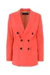 Dsquared2 Dsquared Women Coral Stretch Polyester Blend New York Blazer In Red