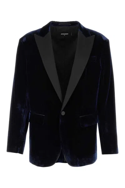 Dsquared2 Jackets And Vests In Blue