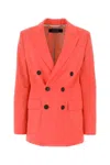 Dsquared2 Dsquared Women Coral Stretch Polyester Blend New York Blazer In Red