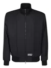Dsquared2 Hockey Western Black Bomber Jacket In Black