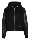 Dsquared2 Hooded Zip-up Jacket In Black