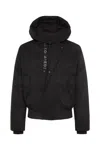 Dsquared2 Giubbino Techno Down Bomber In Nylon In Black