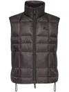 Dsquared2 High-neck Padded Vest In Black