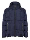 Dsquared2 Hooded Blazer Featuring Zip Pockets In Blue