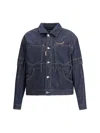 Dsquared2 Men Cargo Denim Jacket In Blue