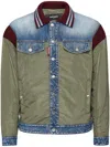 Dsquared2 Panelled Lightweight Jacket In Olive Green