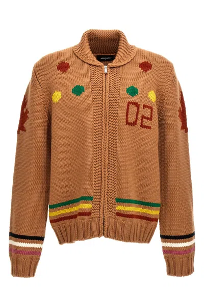 DSQUARED2 DSQUARED2 JACQUARD CARDIGAN