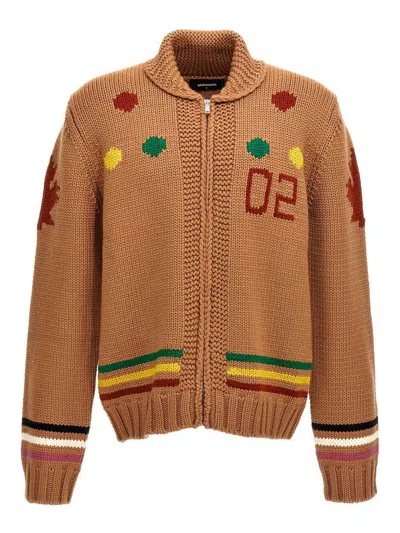 DSQUARED2 JACQUARD CARDIGAN