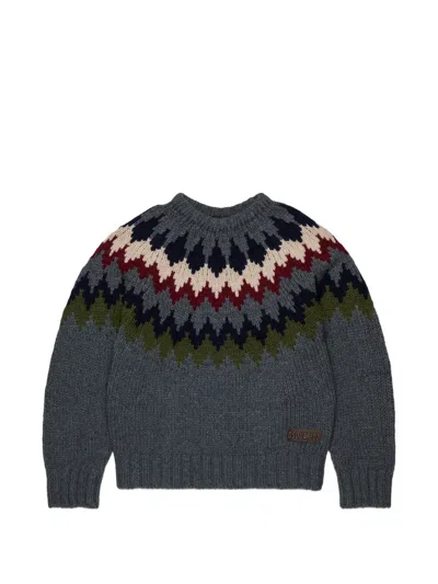 Dsquared2 Kids' Jacquard-knit Sweater In Multi