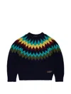 Dsquared2 Jacquard-pattern Sweater In Blue