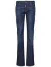 Dsquared2 Medium Rise Denim Flared Jeans In Blue