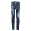 Dsquared2 Medium Easy Red Spots Wash Skater Jean In Blue