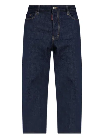 DSQUARED2 DSQUARED2 BLUE WIDE LEG JEANS
