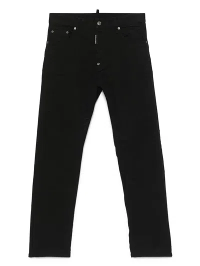 DSQUARED2 DSQUARED2 BLACK STRETCH-COTTON JEANS