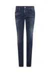 Dsquared2 Blue Denim Jeans In Blue
