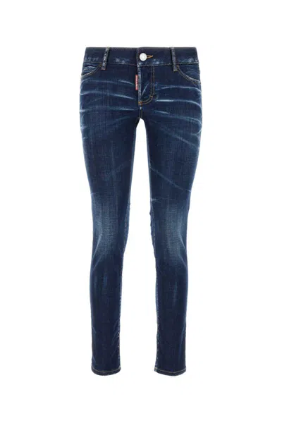 Dsquared2 Dsquared Stretch Denim Jennifer Jeans In Blue
