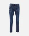 Dsquared2 Blue Jeans With Belt Loops And Logo Patch On The Rear