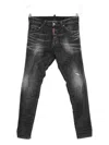 Dsquared2 Straight Fit Trousers With Belt Loops In Black