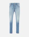 Dsquared2 Light Blue Denim Trousers With Classic Five-pocket Design In Blue