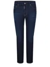Dsquared2 Straight-leg Pants With Five Pockets In Blue