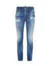 Dsquared2 Dsquared Men Slim Jeans With A Lived-in Effect In Blue