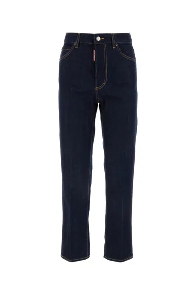 DSQUARED2 DSQUARED DARK BLUE STRETCH DENIM BOSTON JEANS