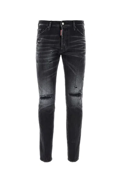 DSQUARED2 DSQUARED BLACK DENIM COOL GUY JEANS