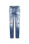 Dsquared2 Ripped Straight-leg Jeans In C