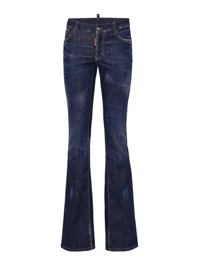 DSQUARED2 JEANS BOOT-CUT - AZUL OSCURO