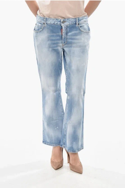 Dsquared2 Jeans Bell Bottom Flared Leg 23cm In Blue