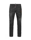 Dsquared2 Nirvana Wash Skater Jeans In Black