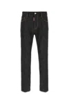 Dsquared2 Belted Contrast Stitched Five-pocket Trousers In Black