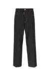 Dsquared2 Dsquared Black Stretch Denim Loose Wide-leg Jeans In Black