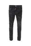 Dsquared2 Nirvana Wash Skater Jeans In Black