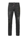 Dsquared2 Dsquared Black Stretch Denim Skater Jeans In Black