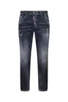 Dsquared2 Black Cotton Jeans In Black