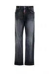 Dsquared2 Black Denim Jeans In Black