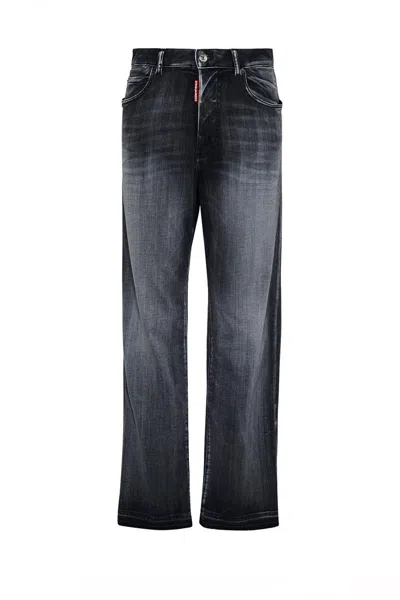 Dsquared2 Black Denim Jeans In Grey