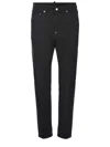 Dsquared2 Cotton Cargo Trouser With Logo Patch In Black
