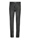 Dsquared2 Logo-patch Cotton Jeans In Black