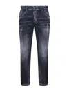 Dsquared2 Black Cotton Jeans In Black