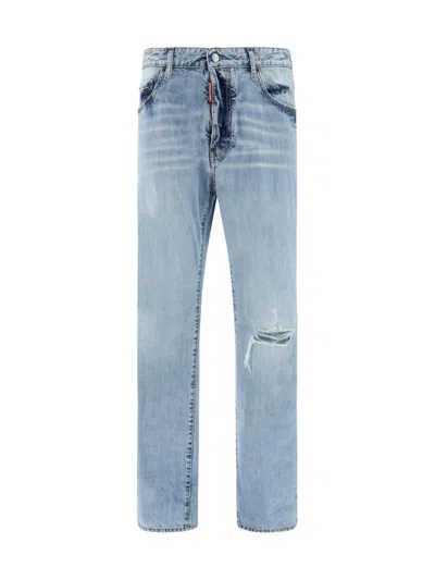 Dsquared2 Jeans In Blu Denim
