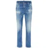 Dsquared2 Distressed Skinny Jeans In Blue