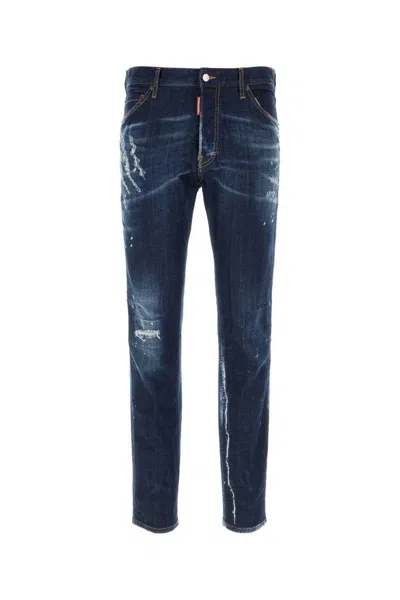 Dsquared2 Blue Dark Clean Wash Cool Guy Jeans In 470 Navy Blue