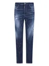 Dsquared2 Medium Easy Red Spots Wash Skater Jean In Blue